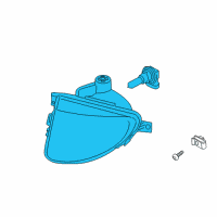 OEM 2013 BMW 535i GT xDrive Fog Lights, Left Diagram - 63-17-7-199-619