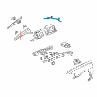OEM 2007 Acura TSX Bar, Front Tower Diagram - 74180-SEC-A00