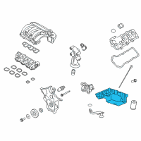 OEM 2015 Ford Police Interceptor Utility Oil Pan Diagram - DG1Z-6675-F