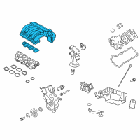 OEM 2017 Ford Police Interceptor Utility Intake Manifold Diagram - FT4Z-9424-B