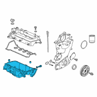 OEM Honda Accord Pan Assembly, Oil Diagram - 11200-5K0-A00