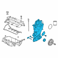 OEM Honda Pump Assembly, Oil Diagram - 15100-5K0-A01