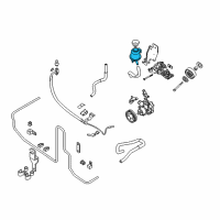 OEM Nissan Pathfinder Tank Assy-Reservoir Diagram - 49180-ZS00A