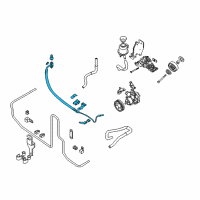 OEM 2009 Nissan Pathfinder Hose And Tube Diagram - 49720-9CA2A