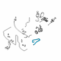 OEM Nissan Xterra Hose-Return, Power Steering Diagram - 49725-EA000