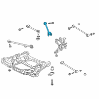 OEM Honda Accord Arm, RR. Leading Diagram - 52380-S84-A01