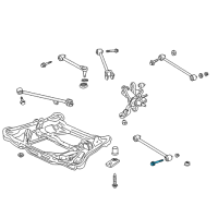 OEM 1999 Honda Accord Bolt, Shock Absorber Fork (12X98) Diagram - 90121-SM4-010