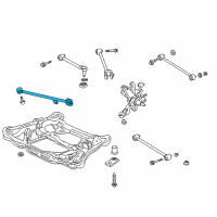 OEM Honda Accord Arm, Right Rear Trailing (Drum) Diagram - 52370-S84-A31