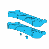 OEM Chevrolet Cruze Seat Cushion Pad Diagram - 95028470