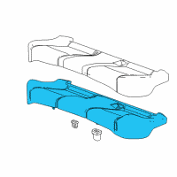 OEM 2014 Chevrolet Cruze Seat Cushion Pad Diagram - 95025119