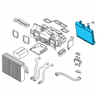OEM BMW 760i Heater Radiator Diagram - 64-11-6-906-270