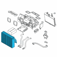 OEM 2007 BMW Alpina B7 Evaporator Diagram - 64-11-9-134-628