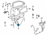 OEM Chevrolet Bolt EUV Latch Diagram - 13527389