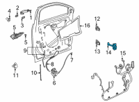 OEM Chevrolet Trailblazer Door Check Diagram - 42573416