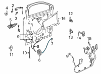 OEM Chevrolet Trailblazer Cable Diagram - 42737656