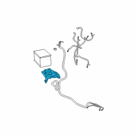 OEM 2014 Chevrolet Express 3500 Battery Tray Diagram - 20970916