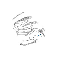 OEM 2007 Chrysler Pacifica Cable-Hood Latch Diagram - 4719879AA