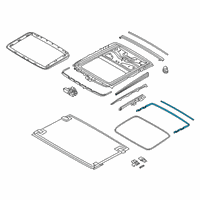 OEM 2019 BMW M5 Seal, Sunroof Diagram - 54-10-7-382-989