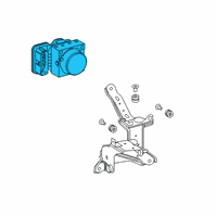 OEM 2019 Toyota Avalon Modulator Valve Diagram - 44050-07150