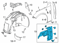 OEM 2022 Cadillac CT5 SHIELD ASM-ENG FRT SPH Diagram - 84450468