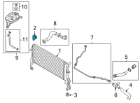 OEM Kia Bracket Assembly-RADIATO Diagram - 25333J9000