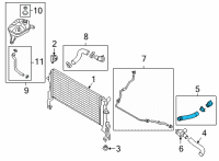 OEM 2022 Hyundai Kona HOSE ASSY-RADIATOR, UPR Diagram - 25414-J9500