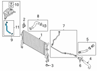 OEM Hyundai Kona HOSE ASSY-WATER Diagram - 25450-J9560