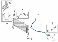 OEM Hyundai Kona HOSE ASSY-WATER Diagram - 25450-J9500