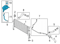 OEM 2022 Hyundai Kona TANK ASSY-RESERVOIR Diagram - 25430-J9500