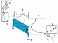 OEM 2022 Hyundai Kona RADIATOR ASSY Diagram - 25310-J9810