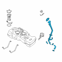 OEM 2013 Nissan Sentra Tube Assy-Filler Diagram - 17220-4FU0A