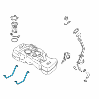 OEM 2019 Nissan Sentra Band Assy-Fuel Tank Mounting Diagram - 17406-9AN1A