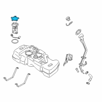 OEM Nissan Sentra Plate-Lock, Fuel Gauge Diagram - 17343-7Y000