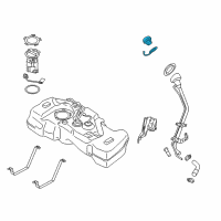 OEM 2019 Nissan Sentra Filler Cap Assembly Diagram - 17251-9EG1C