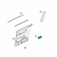 OEM 2012 Honda Odyssey Switch Assembly, Right Rear Power Window Diagram - 35770-TK8-A01