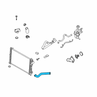 OEM Mercury Upper Hose Diagram - 9E5Z-8260-B