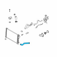 OEM 2011 Ford Fusion Upper Hose Diagram - 9E5Z-8260-B
