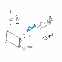 OEM Mercury Milan Lower Hose Diagram - 9E5Z-8286-G