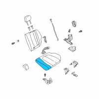 OEM 2003 Chevrolet Tracker Cushion Sub Asm, Rear, RH (On Esn) Diagram - 91175006