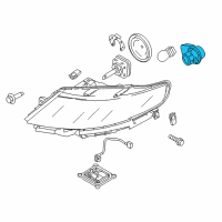 OEM 2012 Lincoln MKS Socket Diagram - 8A5Z-13411-A