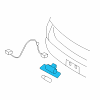 OEM Ford Escape License Lamp Diagram - 7T4Z-13550-A