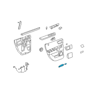 OEM Chevrolet Suburban 2500 Courtesy Lamp Diagram - 15021518