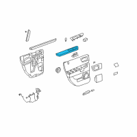 OEM Hummer Armrest Asm-Rear Side Door *Brick Diagram - 25894703