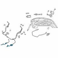 OEM 2012 Chrysler 200 Latch-Deck Bar Diagram - 4389469AH