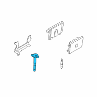OEM Acura RDX Coil Assembly, Plug Hole Diagram - 30520-RWC-A01