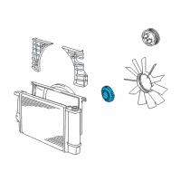 OEM BMW Fan Coupling Diagram - 11-52-7-831-619