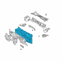 OEM 2006 Lexus GX470 Insulator Assy, Dash Panel Diagram - 55210-60131