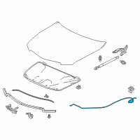 OEM 2020 Acura RLX Wire Assembly, Hood Diagram - 74130-TY2-A01