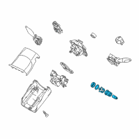 OEM 2013 Ford Transit Connect Lock Cylinder Diagram - 9T1Z-11582-A