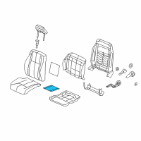 OEM 2017 Jeep Compass Pad-Seat Cushion Diagram - 68140082AA